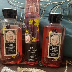 BBW Bali Black Coconut Sands 3 Pc